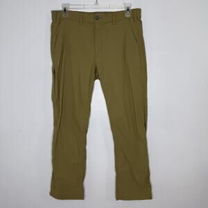 Eddie Bauer Pants Mens 36x30 Green Travex Cargo Stretch Hiking Travel Outdoor